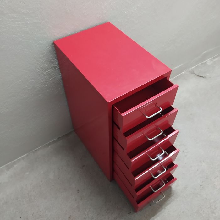 Szafka metalowa, warsztatowa, narzędziowa, 6 szuflad