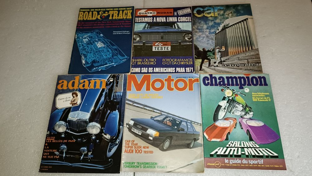 Antigas revistas automobilismo