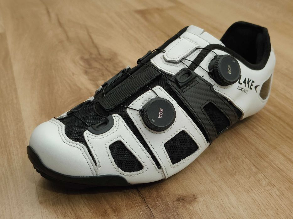 Sapatos de Ciclismo Lake CX242 Wide Carbon "Termo-moldáveis" Novos