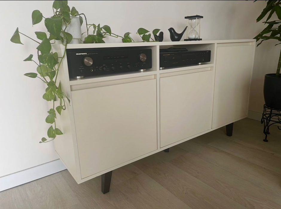 Komoda glamour biała kremowa szampańska waniliowa