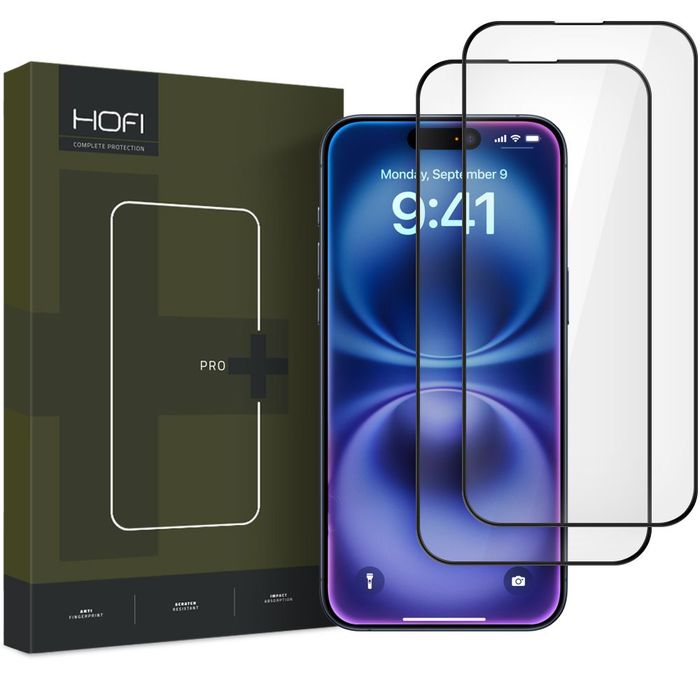 Szkło Hartowane Hofi Glass Pro+ 2-PACK Iphone 15 / 16 Black