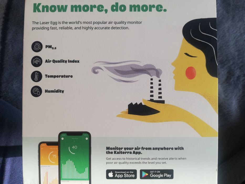 Laser egg 2 kaiterra Miernik jakości powietrza