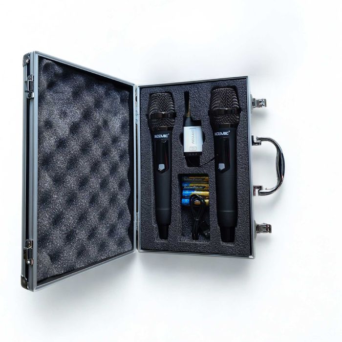 Mikrofony bezprzewodowe / System bezprzewodowy Acemic / Walizka /