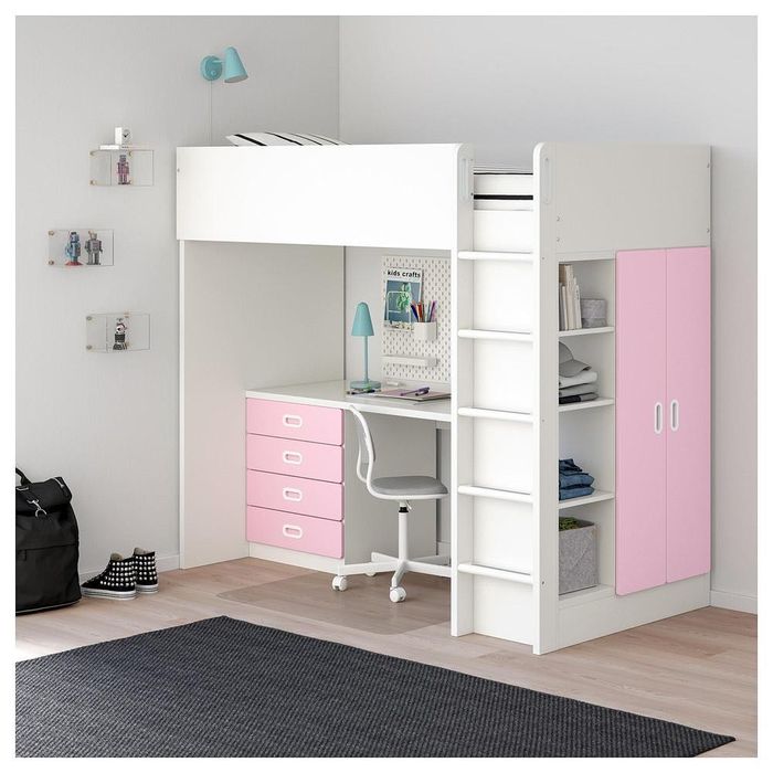 Cama STUVA IKEA (secretária incluída)