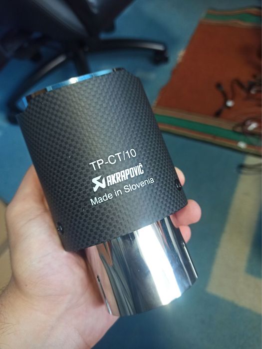 Насадка Akrapovic акрапович выхлоп карбон выхлопная труба  63/114