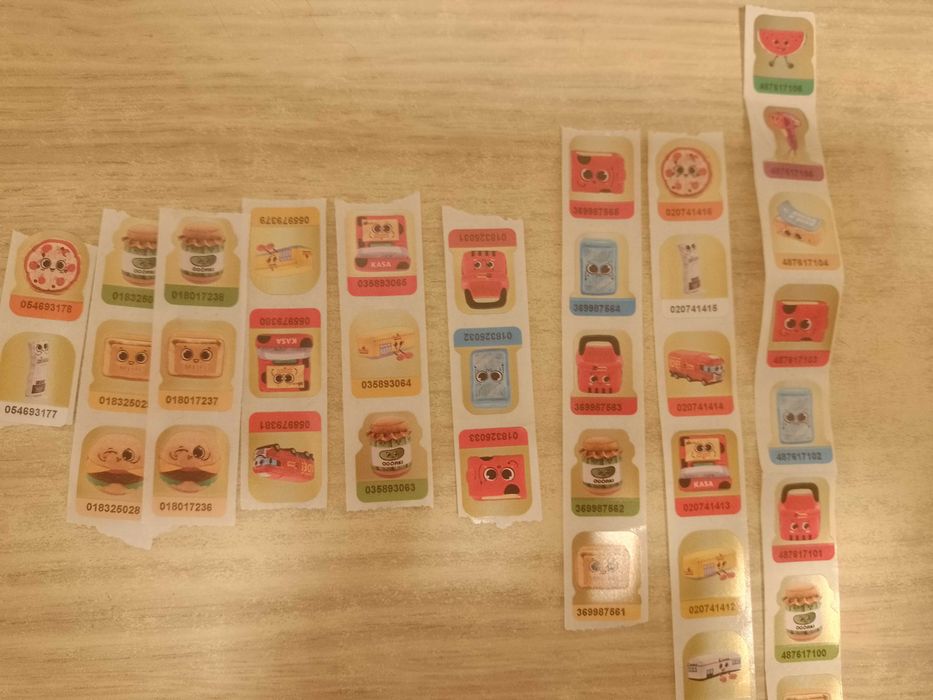 Naklejki Biedronka 23 sztuki