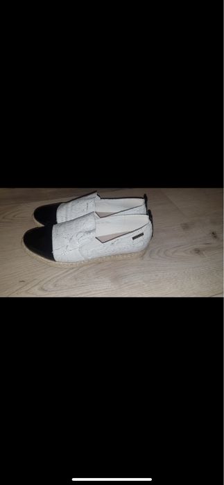 Buty slip on biale