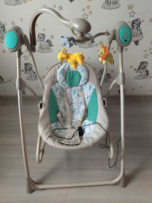 Дитячий шезлонг гойдалка / колиска 3 в 1