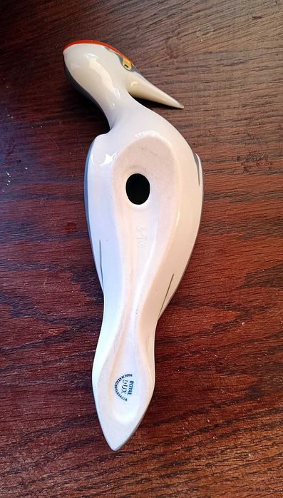 Porcelanowa figurka Royal Dux Dzięcioł proj Jitka Forejtova