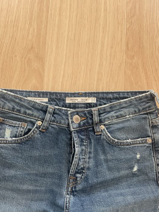 Jeansy Slim Boyfriend Bershka 32