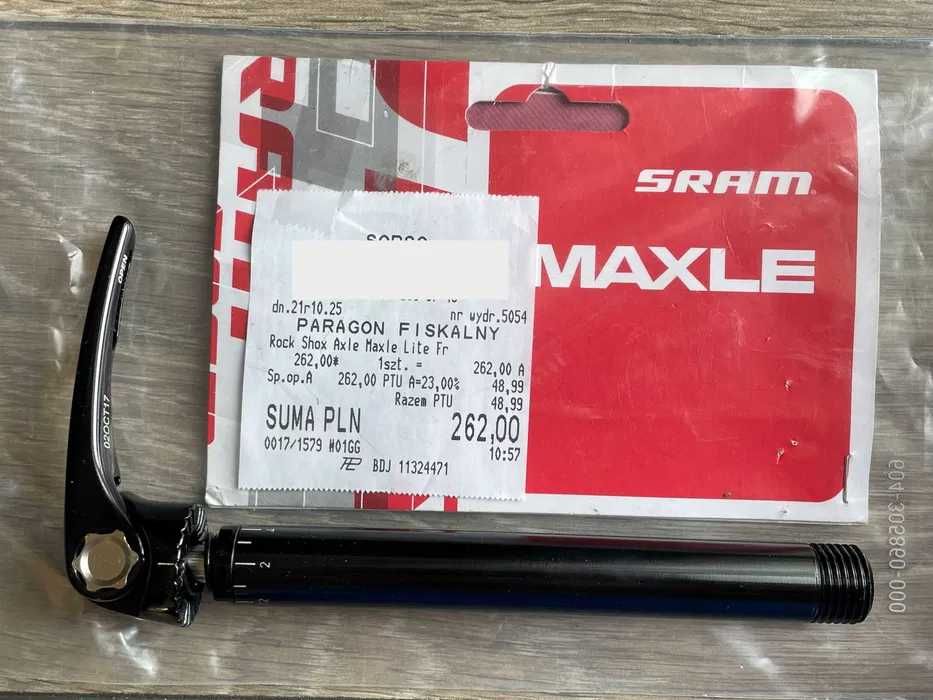 Rock Shox SRAM oś koła przedniego 125x1