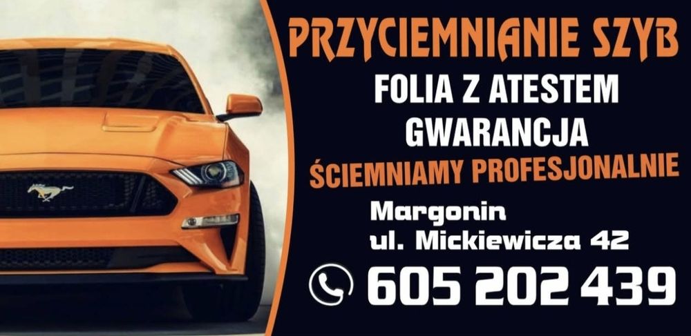 Przyciemnianie / oklejanie szyb samochodowych ATEST