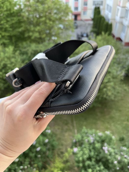 Чоловіча сумка від бренду Guess Certosa saffiano, оригінал