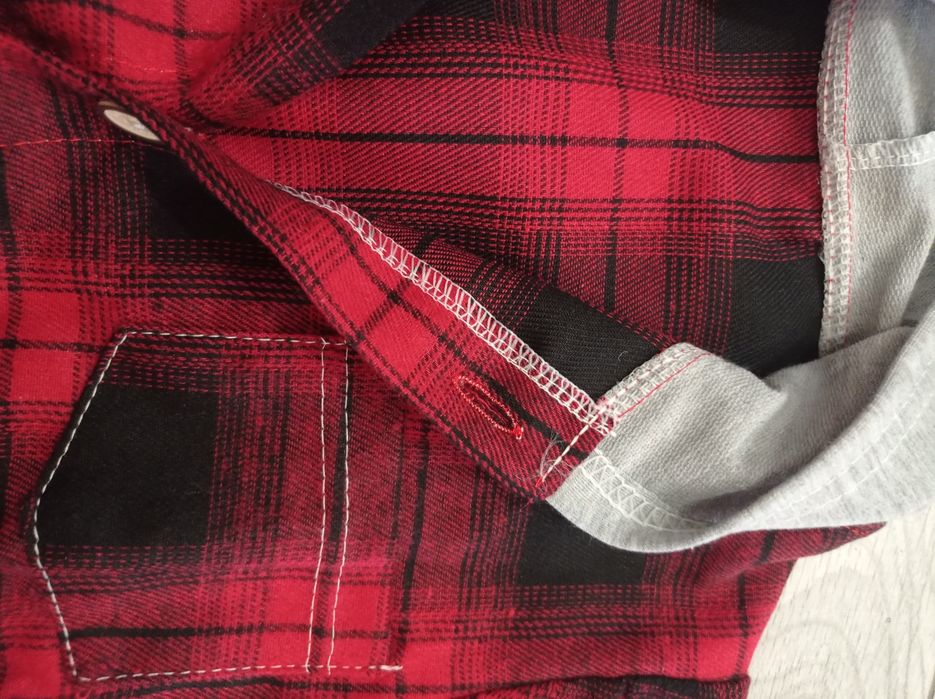 Легенька, бавовняна сорочка в клітинку для дітей, 90 см., 2-3 роки