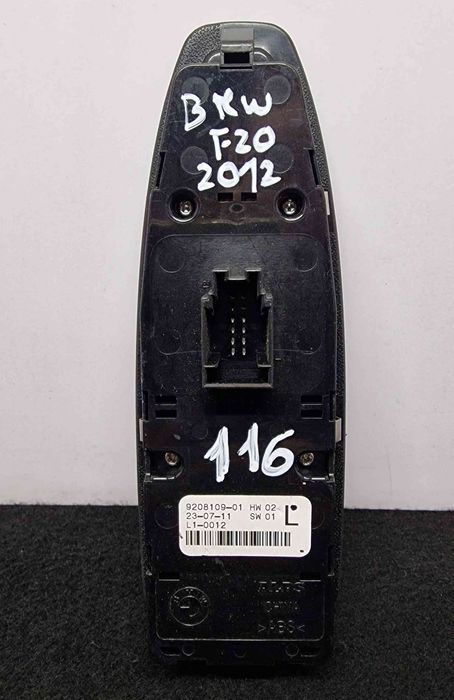 Comando / Botão / Interruptor Vidros Frente Esquerdo 9208109-01 - BMW 1