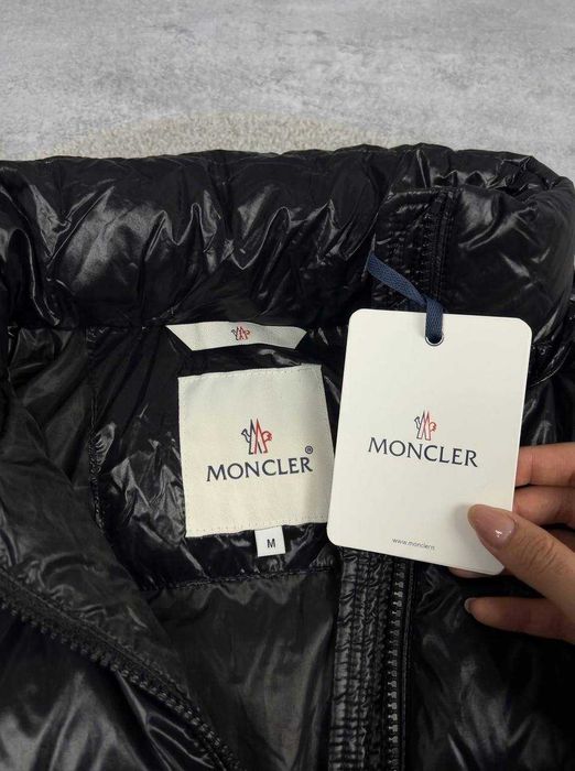 Пуховик Moncler Maya чорний з бірками | монклер пуховик глянцевий | куртка зимова чоловіча унісекс
