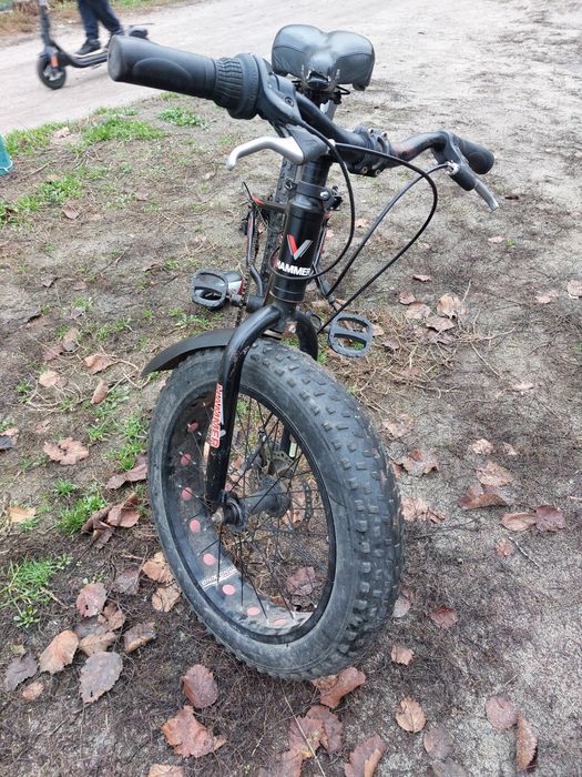 Велосипед фет байк Hammer EXTRIME S800 20″х4 алюмінієва рама 11″ чорно