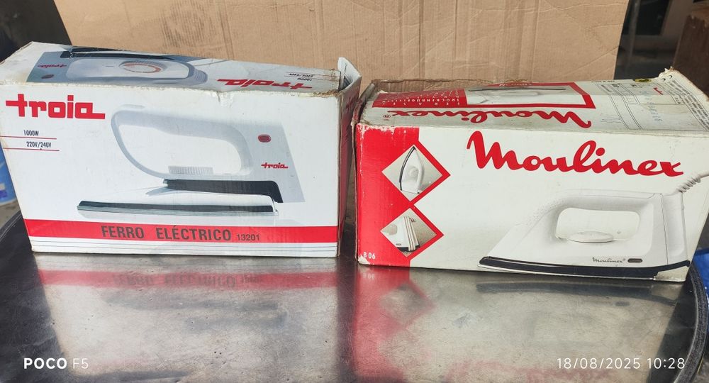 Conjunto de ferros de engomar