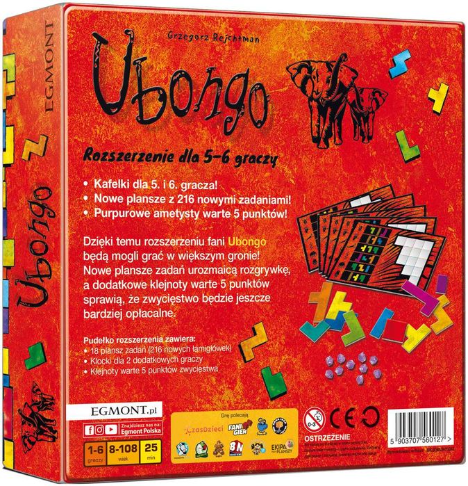 Дополнение к игре  Убонго, Ubongo расширение на 5-6 игроков