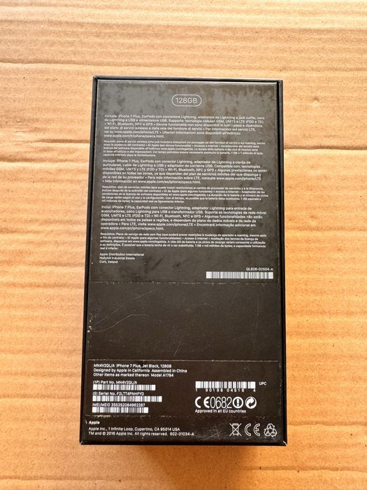 Caixa original iPhone 7 Plus jet black