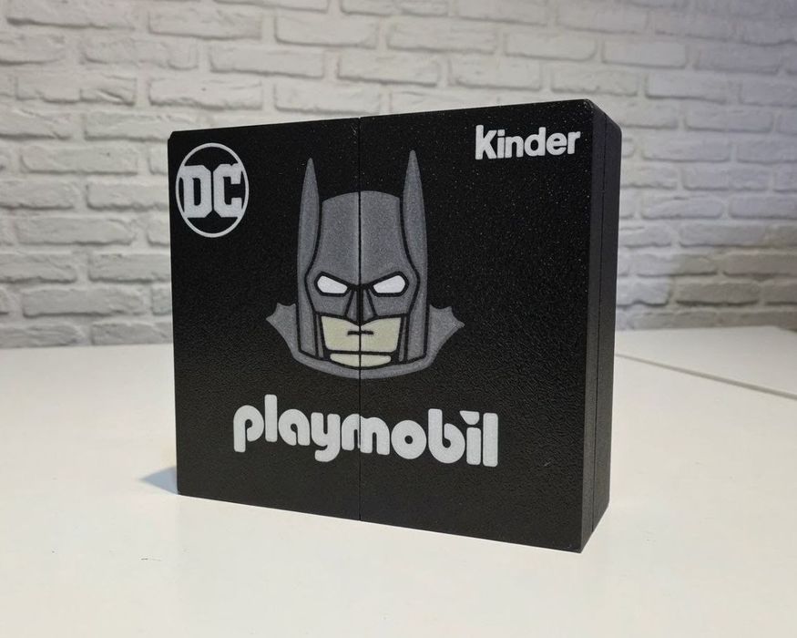 Expositor malinha Playmobil DC Justice League Kinder