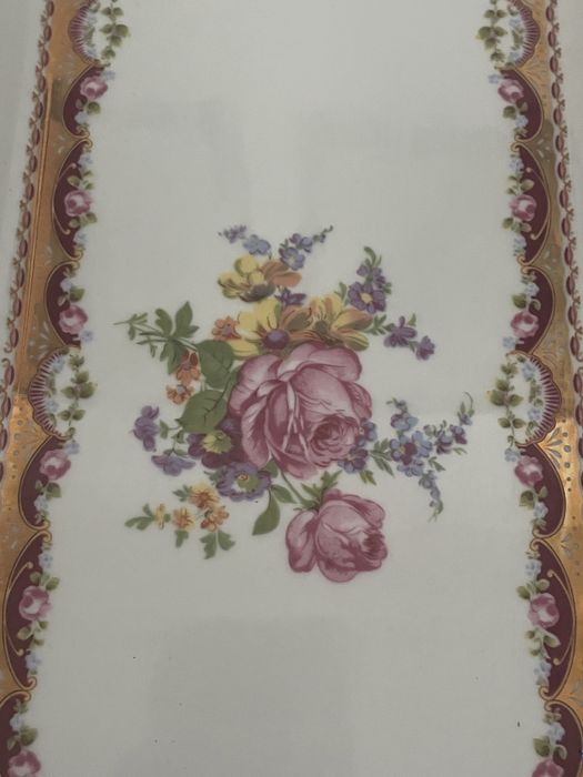 Tabuleiro de chá porcelana limoges