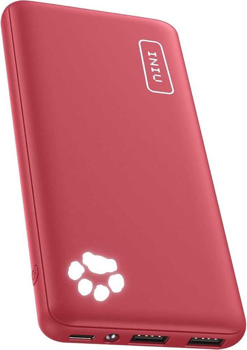 PowerBank INIU BI-B41 PowerPaw Slim | 10 000mAh | Czerwony