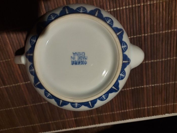 Zestaw chińskiej porcelany z ryżem (PRL)