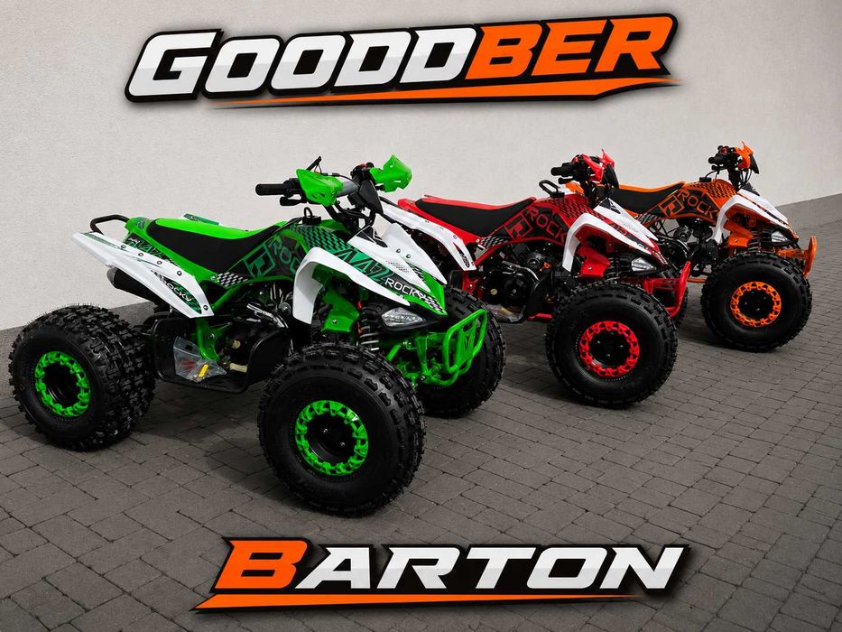 Quad Barton Rocky PRO 125 Nowość Nowy Atv dla dzieci wzmocniona rama duży dostawa cała Polska Berreta Cross piękny skrzynia 1+1 automatyczna Asix