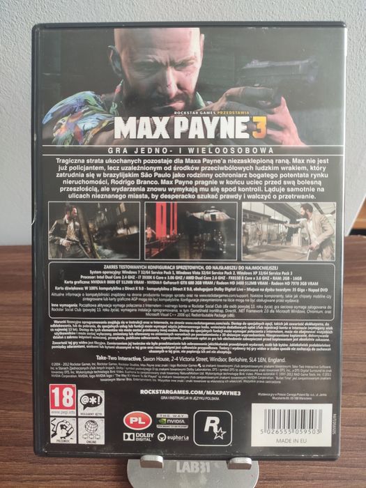 Max Payne 3 Gra PC