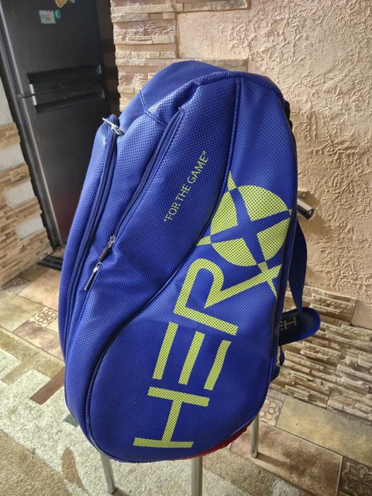 Сумка - чехол для тенниса Heroes Thunder Blue. 
Материал: