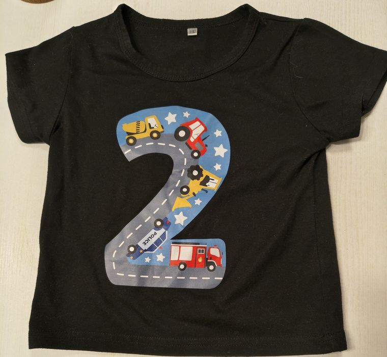 Koszula, t-shirt, urodziny, 2 lata, rozmiar 92