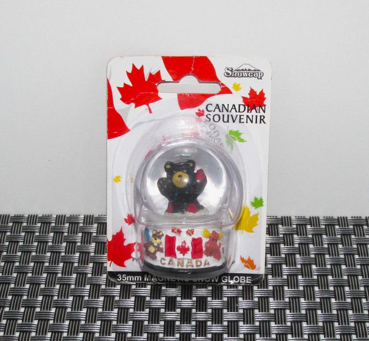 Magnetic Snow Globe Canadian Souvenir Snowcap