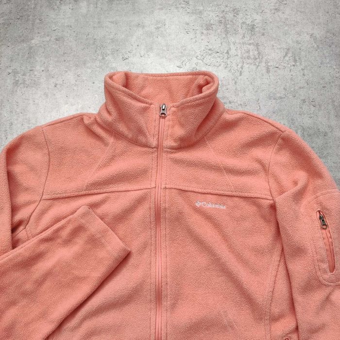 DAMSKA PREMIUM Bluza Trekking Thermal Polar Columbia Łosoś Róż Suwak