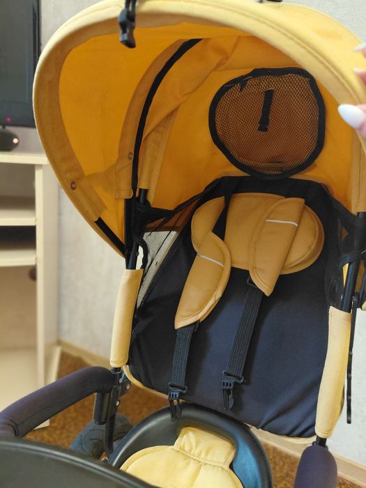 Дитячий триколісний велосипед Turbo Trike MT 1007 гумові колеса