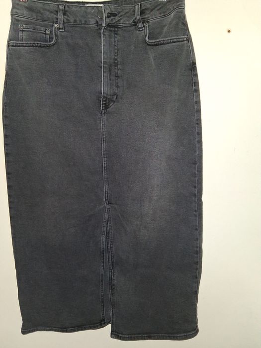 Spódnica jeansowa maxi Hush rozm 38/40, 99%bawełny hippie alternative