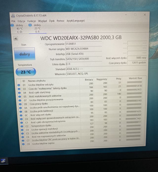 Dysk HDD WD Caviar Green 2TB 3.5