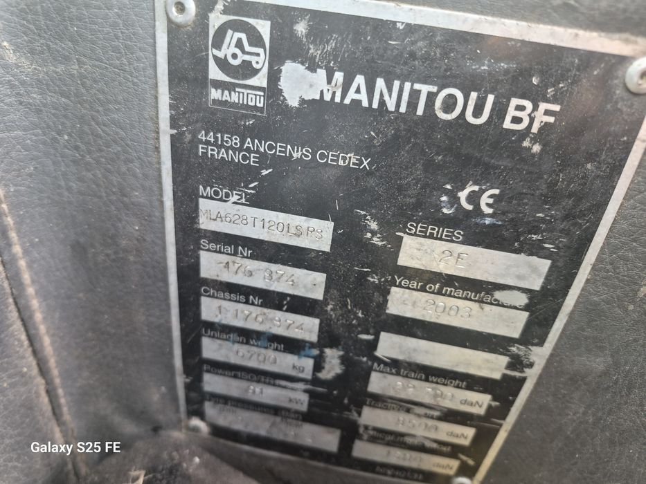 Ładowarka teleskopowa manitou  mla 628