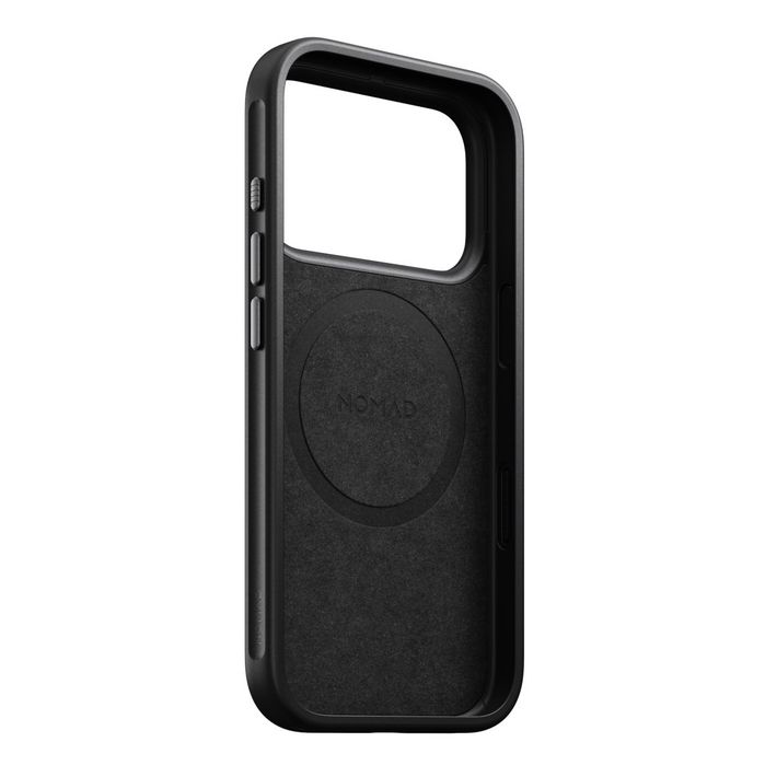 Nomad modern leather case - etui do iphone 18 pro / 17 pro kompatybilne z magsafe, skóra ecco (czarny)