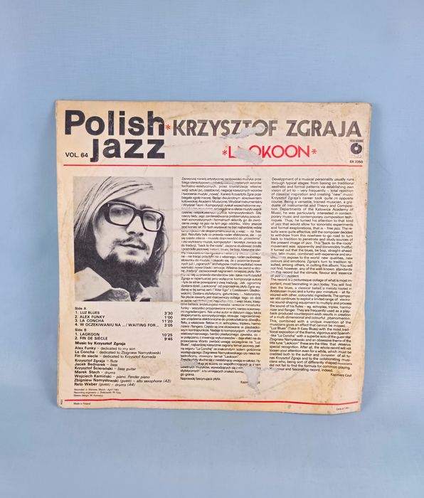 Płyta winylowa Polish Jazz Krzysztof Zgraja Laokoon