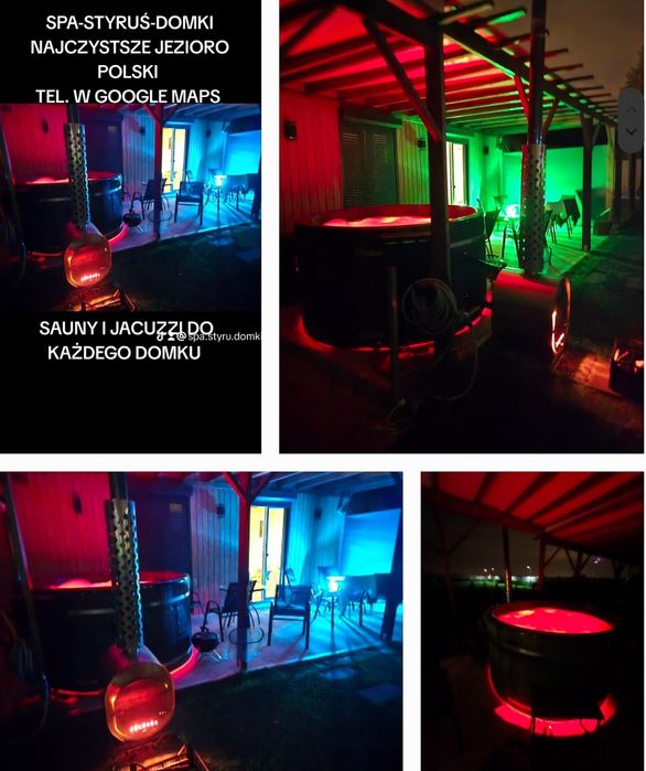 Powidz Domek domki z Sauną Jacuzzi Grill Pizza Ognisko