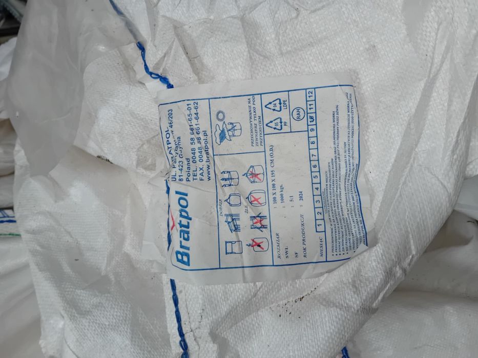 worki typu big bag 1000kg ładownosci