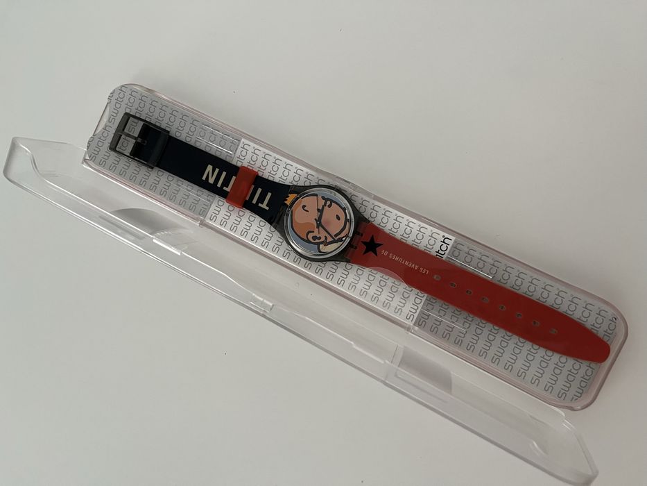 Relógio Swatch Gent “Les Aventures de Tintin” (referência GM165)
