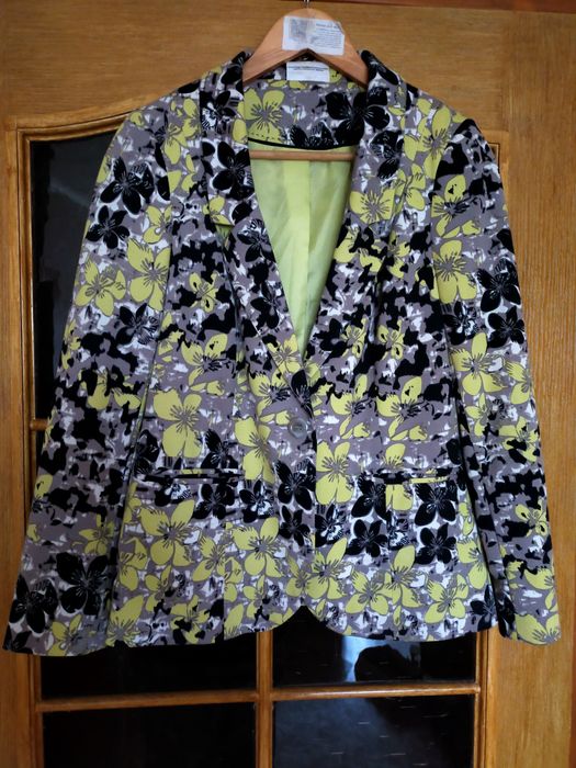 Пиджак трикотажный, цветной