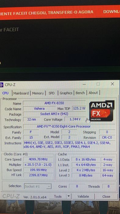 MSI 970 GAMING + FX 8350 + 8GB RAM