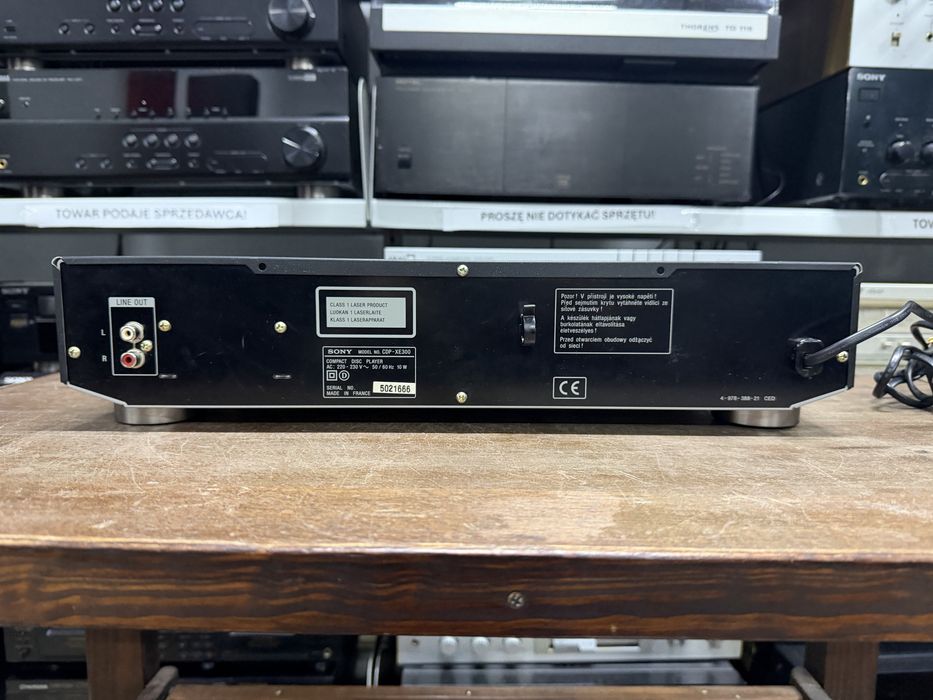 ‼️ Sony CDP-XE300 – Odtwarzacz CD Stereo Hi-Fi z 1-Bitowym Przetwornikiem DAC, Programowaniem Utworów i Funkcją Repeat | Audio Room