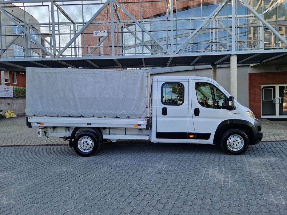 Fiat Ducato Maxi Brygadowy Dubel Kabina Finansowanie  Doka Brygadówka 6 7 Osób Skrzynia Plandeka master F-Vat 23% Leasing