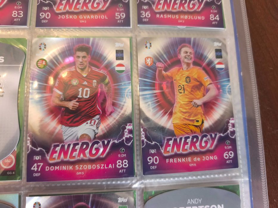 Cartas Energy Match Attax Euro 2024