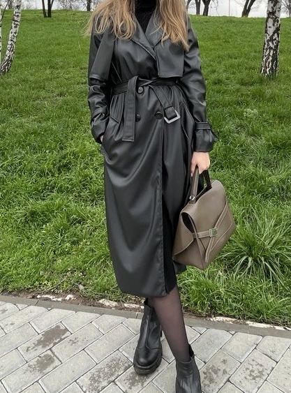 Продам черный плащ/тренч