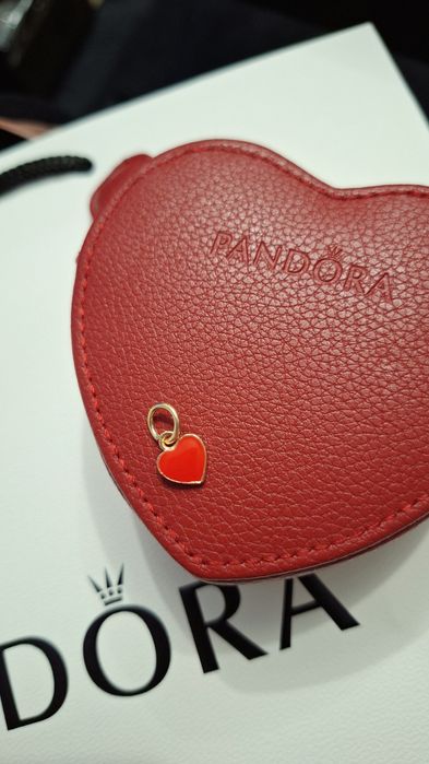 Nowa zawieszka czerwone serduszko do Pandora - Prezent na Walentynki